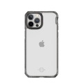 ITSkins - iPhone 13 Pro Max Hybrid Clear Antimikrobielle Schutz Hardcase Hülle (Fallschutz 3 Meter) - Transparent / Schwarz