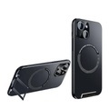 iPhone 14 MagSafe Hybrid Hülle mit TPU Bumper + Kickstand - Schwarz
