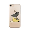Apfelkiste © - iPhone SE (2020) / 8 / 7 Gummi Case Hülle Ultra Thin Yoga Dogs - Transparent
