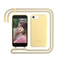 Apple, Woodcessories - iPhone SE (2020) / 8 / 7 / 6S Change Necklace BioCase Schutzhülle Vegan Biologisch Abbaubar + Handykette (CHA003) - Gelb