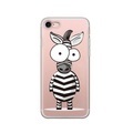 Apfelkiste © - iPhone 8 / 7 / 6S / 6 Gummi Case Hülle Ultra Thin Crazy Zebra - Transparent