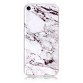iPod Touch 7 / 6 / 5 Gummi Case Hülle - Marble Marmor Weiss