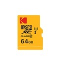 Kodak - 64GB Micro SDXC TransFlash Speicherkarte Class 10 UHS-I U1 mit SD Adapter (EKMSDM64GXC10K)