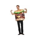 Lustiges Motto Party Burger Kostüm Erwachsenen Hamburger Verkleidung (OneSize)