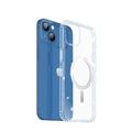 Dux Ducis - iPhone 14 Plus MagSafe Hybrid Hardcase Hülle TPU Bumper + Kunststoff Rückseite - Silber / Transparent