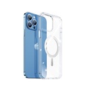 Dux Ducis - iPhone 14 Pro Max MagSafe Hybrid Hardcase Hülle TPU Bumper + Kunststoff Rückseite - Silber / Transparent