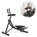 Multifunktions Rücken Fitnessgerät AB Bauchmuskeln Hometrainer mit Knieauflage - Schwarz