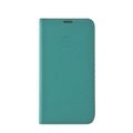 Mike Galeli - iPhone 12 / iPhone 12 Pro Echtleder Book Case Tasche Flip Cover Hand Made (MARCIP12_6.1-M16) - Türkis