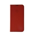 Mike Galeli - iPhone 13 Echtleder Book Case Tasche Flip Cover Hand Made (MARCIP13-M04) - Rot