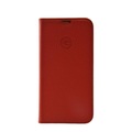 Mike Galeli - iPhone 13 Echtleder Book Case Tasche Flip Cover Hand Made (MARCIP13-M04) - Rot