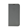 Mike Galeli - iPhone 13 Pro Max Echtleder Book Case Tasche Flip Cover Hand Made (MARCIP13MAX-M06) - Grau
