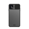 Mofi - iPhone 12 Pro Max Hybrid TPU Bumper Case Schutz Hülle mit Kameraschutz - Schwarz / Transparent