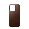 Nomad - iPhone 14 Pro MagSafe Echtleder Hülle Rugged Case (NM01240785) - Braun