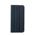 Mike Galeli - iPhone 13 Pro Faltbare Echtleder Book Case Tasche Flip Cover Hand Made (MARCfaltIP13PRO-M01) - Schwarz