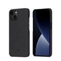 Pitaka - iPhone 13 MagEZ MagSafe Case 2 Aramid Schutzhülle (KI1301M) - Schwarz (Carbon)