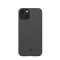 Pitaka - iPhone 14 MagEZ MagSafe Case 3 Aramid Schutzhülle (KI1401) - Schwarz / Grau (Carbon)