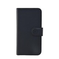 Mike Galeli - 2in1 iPhone 13 Pro Echtleder Magnet Wallet Case Tasche Flip Cover (JOSSIP12PRO-M01) - Schwarz