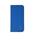 Mike Galeli - iPhone 13 Echtleder Book Case Tasche Flip Cover Hand Made (MARCIP13-M03) - Blau