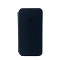 Mike Galeli - iPhone 14 Echtleder Book Case Tasche + Magnetische Schutzhülle (JEFFIP14-M01) - Schwarz