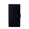 Mike Galeli - Samsung Galaxy S23 Ultra 5G Echtleder Book Case Tasche Flip Cover Hand Made (MARCS23U-M01) - Schwarz