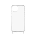 ETUUI - iPhone 14 Pro Necklace Hybrid TPU Hülle Air Cushion Fallschutz mit Ösen (clear-14-pro) - Transparent