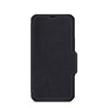 ITSkins - iPhone 13 Pro Hybrid Folio Antibakterielle Recycelte Leder Tasche (Fallschutz 3 Meter) - Schwarz