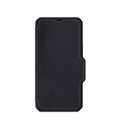 ITSkins - iPhone 13 Pro Max / iPhone 12 Pro Max Hybrid Folio Antibakterielle Recycelte Leder Tasche (Fallschutz 3 Meter) - Schwarz