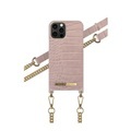 iDeal of Sweden - iPhone 12 Pro Max Necklace Case Hardcase Hülle + Handykette (IDNCSS20-I2067-211) - Misty Rose Croco