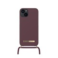iDeal of Sweden - iPhone 13 Necklace Case Hardcase Hülle Ordinary + Handykette (IDONCAW21-I2161-323) - Deep Cherry