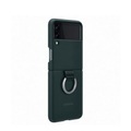 SAMSUNG Silicone Cover - Schutzhülle mit Ring (Passend für Modell: Samsung Galaxy Z Flip3 5G)