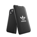 adidas Originals - iPhone 14 Booklet Case Leder Etui Tasche (50181) - Schwarz