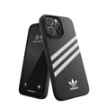 adidas Originals - iPhone 14 Pro Max Moulded Case Leder Hülle (50188) - Schwarz / Weiss