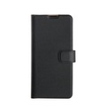 XQISIT - Samsung Galaxy S23+ Plus 5G Antibakterielle Slim Wallet Case Leder Tasche (52871) - Schwarz