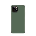 XQISIT - iPhone 14 Plus Antibakterielle Silikon Case Hülle (50444) - Dunkelgrün