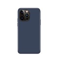 XQISIT - iPhone 14 Pro Antibakterielle Silikon Case Hülle (50447) - Dunkelblau