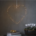 StarTrading - (Ø45cm) Weihnachts LED Deko Licht Herz Hängelampe - Warmweiss
