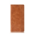Samsung Galaxy S10 Vintage Leder Tasche Flip Cover Fashion Design - Braun