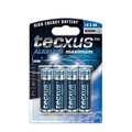 (4er Pack) Tecxus - Batterie AA / LR6 Alkali-Manga 1.5V (Mignon)