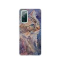 Apfelkiste © - Samsung Galaxy S20 FE / S20 FE 5G Gummi Case Hülle Ultra Thin Katze Art Design - Braun / Blau