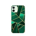 Apfelkiste © - iPhone 12 Gummi Case Hülle Ultra Thin Geometrisches Muster - Grün / Gold