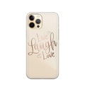 Apfelkiste © - iPhone 13 Pro Max Gummi Case Hülle Ultra Thin Live Laugh Love - Transparent