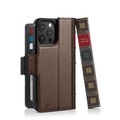 Twelve South - iPhone 14 Pro Max MagSafe Case Echtleder Tasche BookBook mit Kartenfächern Vintage (TS-12-2228) - Braun