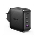 Ugreen USB-A + 3x USB-C 65W GaN Schnellladegerät - Schwarz