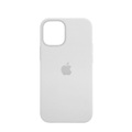 Apple - iPhone 12 Mini MagSafe Silikon Case Hülle (MHKV3ZE/A) - Weiss