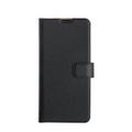 XQISIT - iPhone 14 Antibakterielle Slim Wallet Case Leder Tasche (50429) - Schwarz