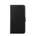 Sony Xperia Z3 Echtleder Tasche Flip Cover Hülle - Schwarz
