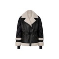 BOGNER SPORT Lammfell-Ski-Daunenjacke Luna für Damen - Schwarz/Off-White - 36
