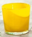 Glas-Übertopf ø 17 cm 'senf'