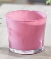 Glas-Übertopf ø 14 cm ´Antik Pink´ (1 Stück)