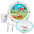 Brunner, Brunner - Kid Set Farm Boy 3+ - Geschirr-Set Gr 5 Pieces weiß